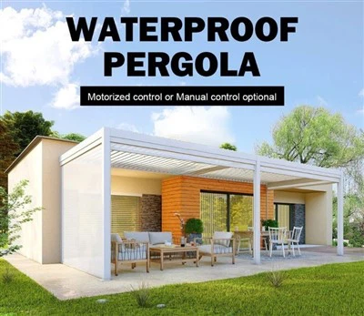 Vízálló pergola árnyékoló